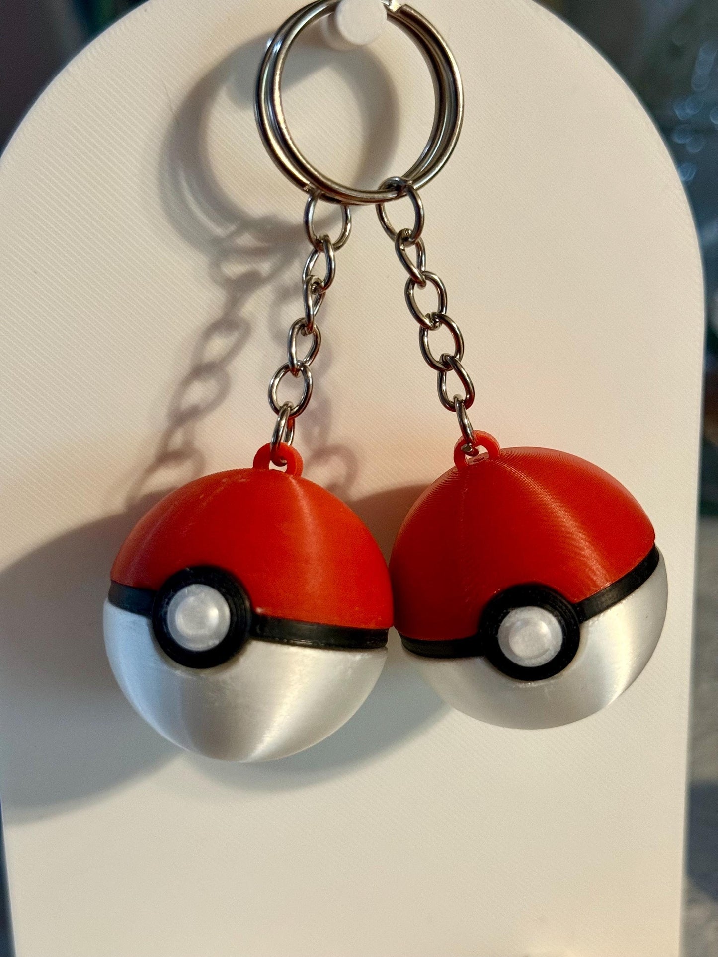 3D NFC Chip Pokéball Keychain – Ideal for Backpacks, Keys, Bags, and More..
