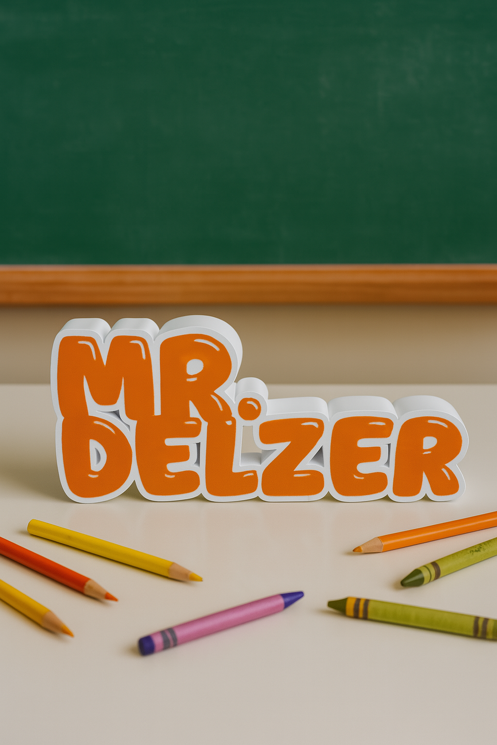 7in. Personalized Teacher Name Plate –Classroom Desk Decor for Teachers