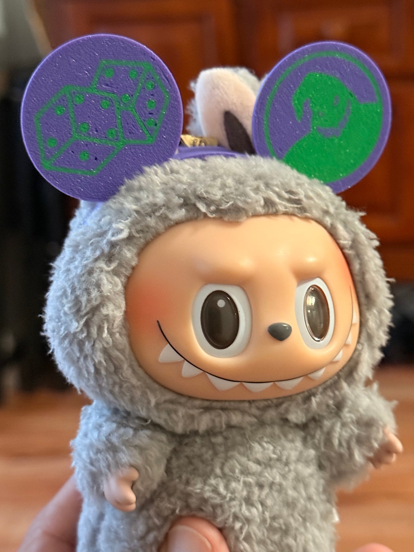 Oogie Boogie Mouse Ears – Spooky Mini Accessories for PopMart Doll