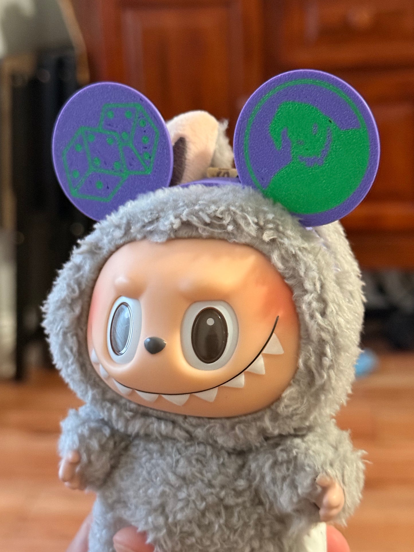 Oogie Boogie Mouse Ears – Spooky Mini Accessories for PopMart Doll