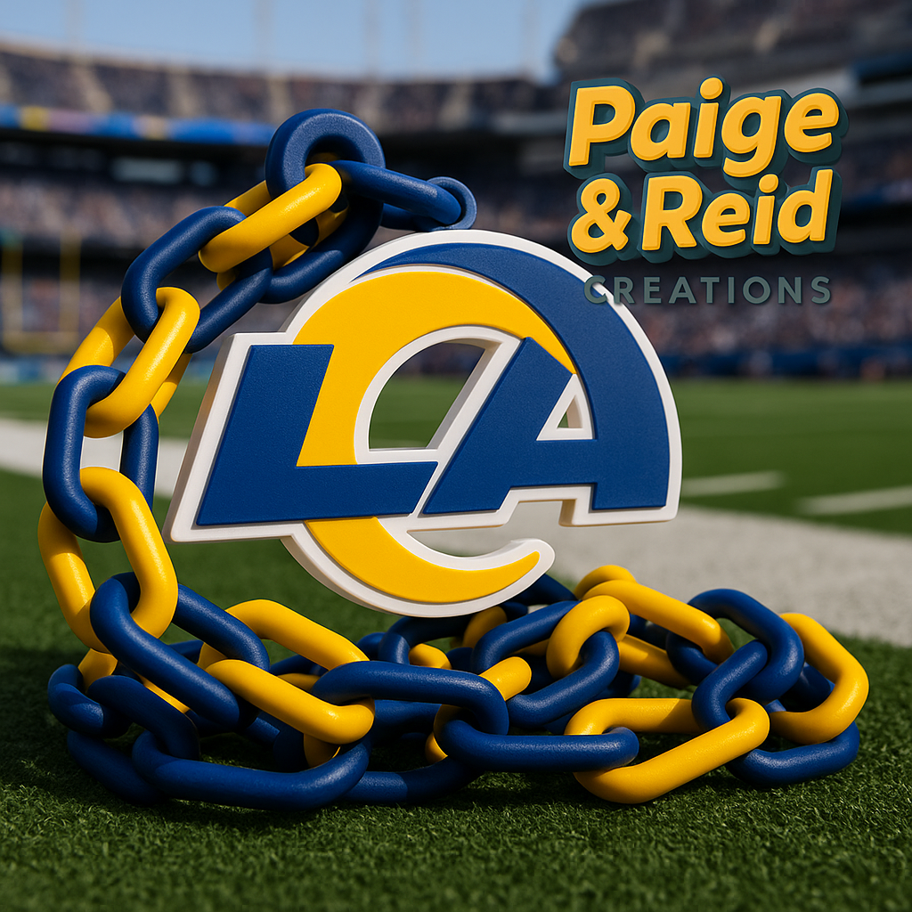 Custom NFL Team 3D Printed Hype Chain Necklace – Game Day Fan Accessory