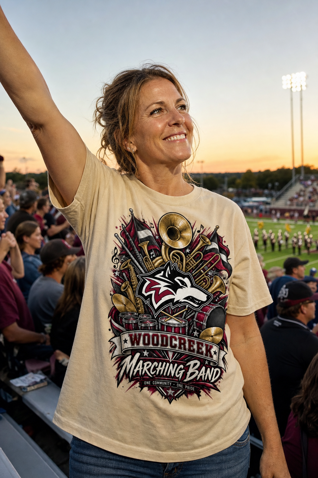 CA - Woodcreek HS - Timberwolves Marching Band Tee