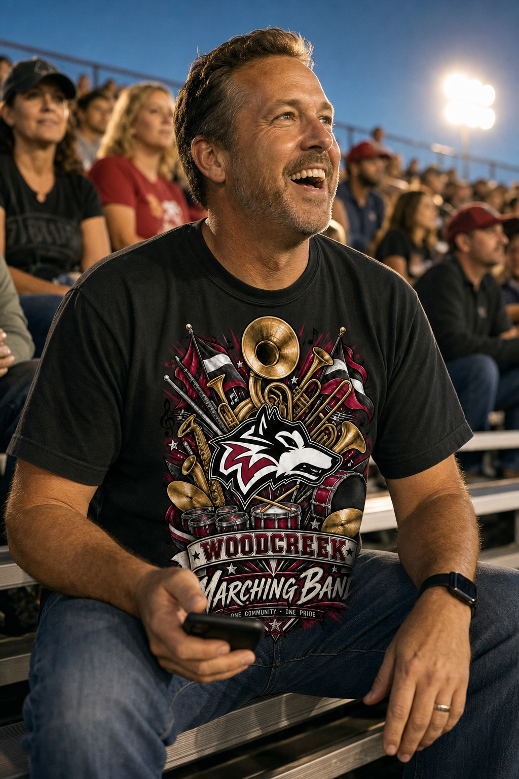CA - Woodcreek HS - Timberwolves Marching Band Tee