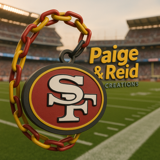 Custom NFL Team 3D Printed Hype Chain Necklace – Game Day Fan Accessory
