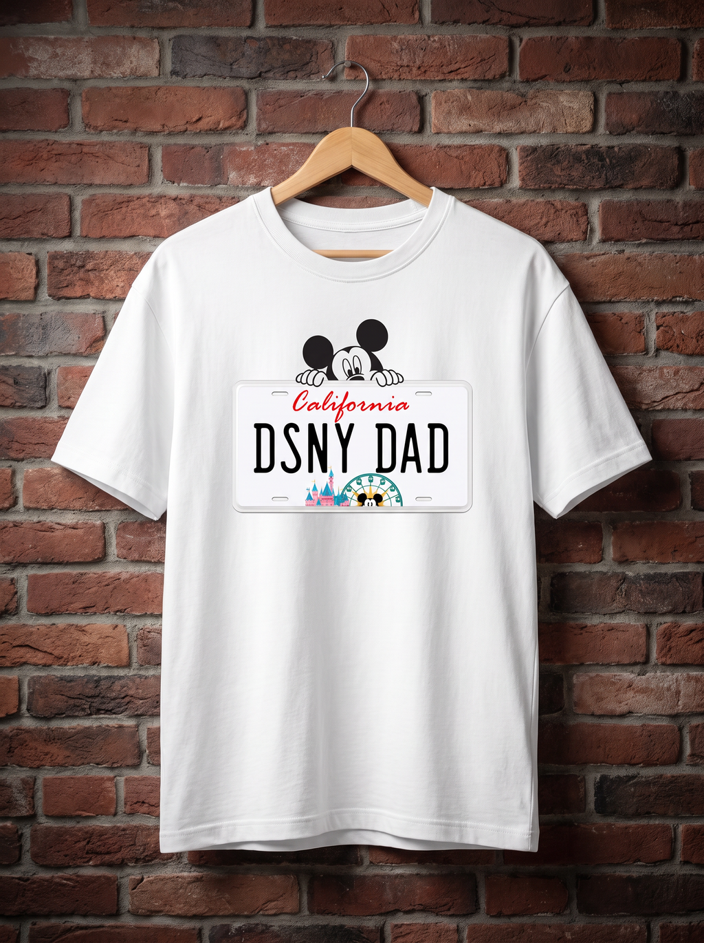 DSNY Dad Ca License Plate Tee