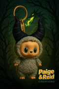 Maleficent-Inspired Popmart Headwear – Spooky Mini Horns for Blind Box Pendants