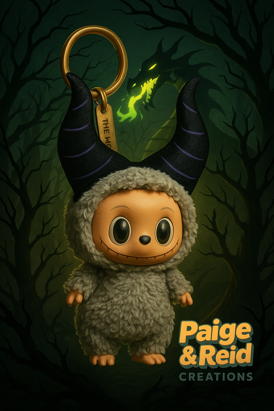 Maleficent-Inspired Popmart Headwear – Spooky Mini Horns for Blind Box Pendants