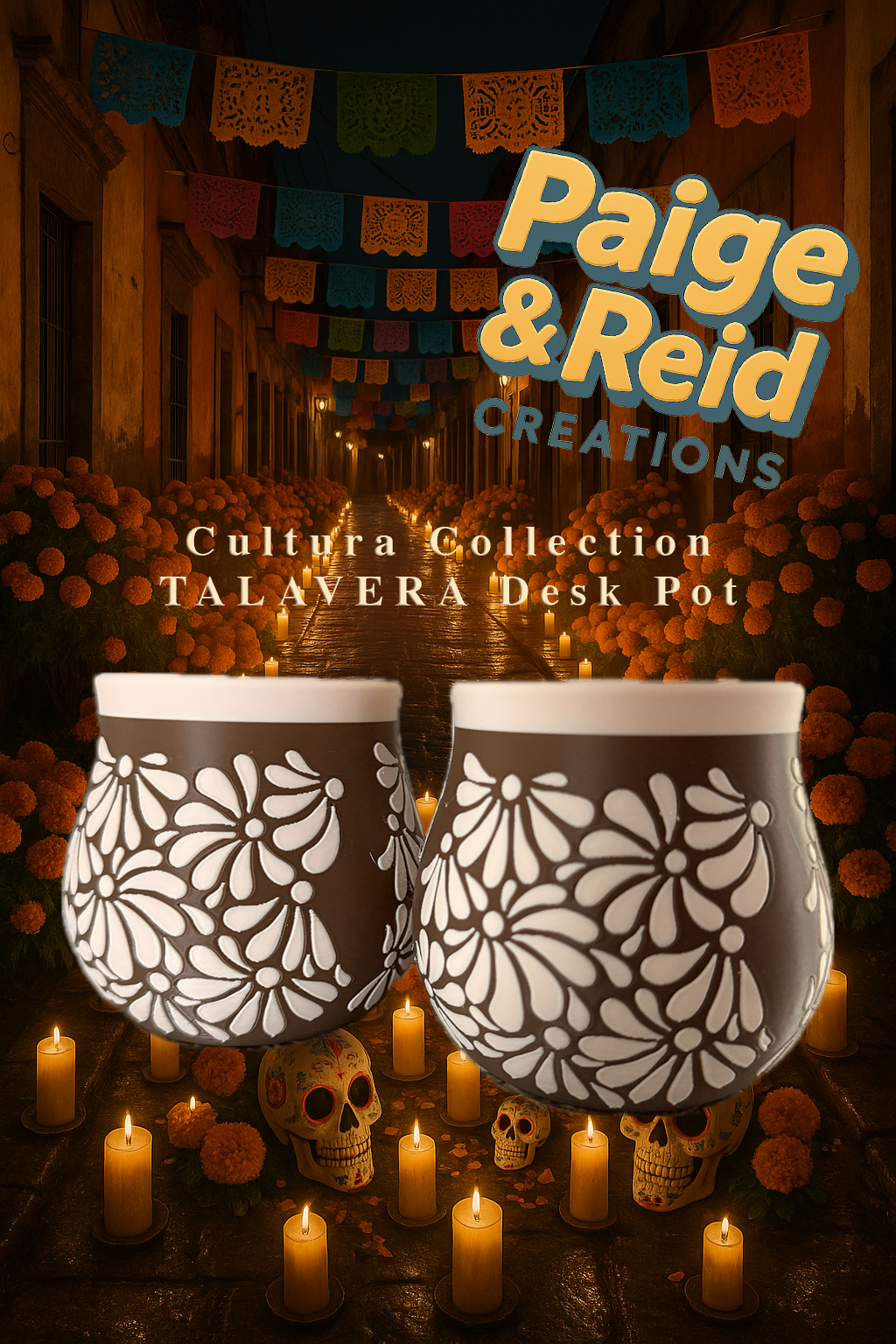 Talavera Desk Pot - Cultura Collection