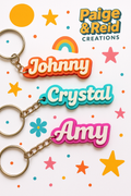 Custom 3D Name Keychain – Personalized Gift for Kids, Bottles, Backpacks, Party Favors, and More!