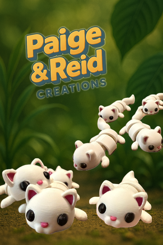 SnowPounce Mini – 3D Printed Flexi Cat | Pocket Safari Collection