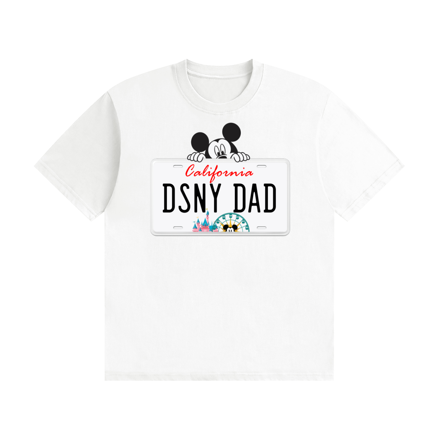 DSNY Dad Ca License Plate Tee